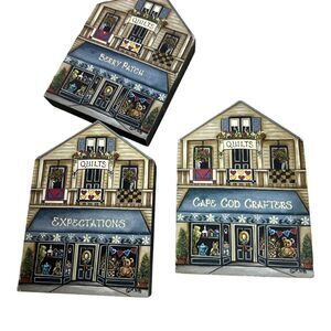 Brandywine woodcrafts wooden shelf sitters set of 3